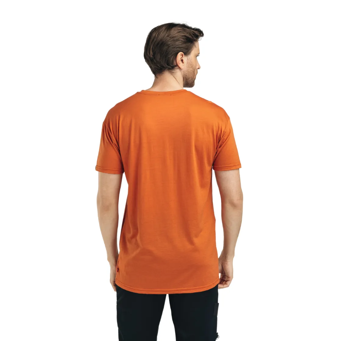 ACLIMA LightWoll 140 Classic Tee Antler, herre (Apricot Orange) Best