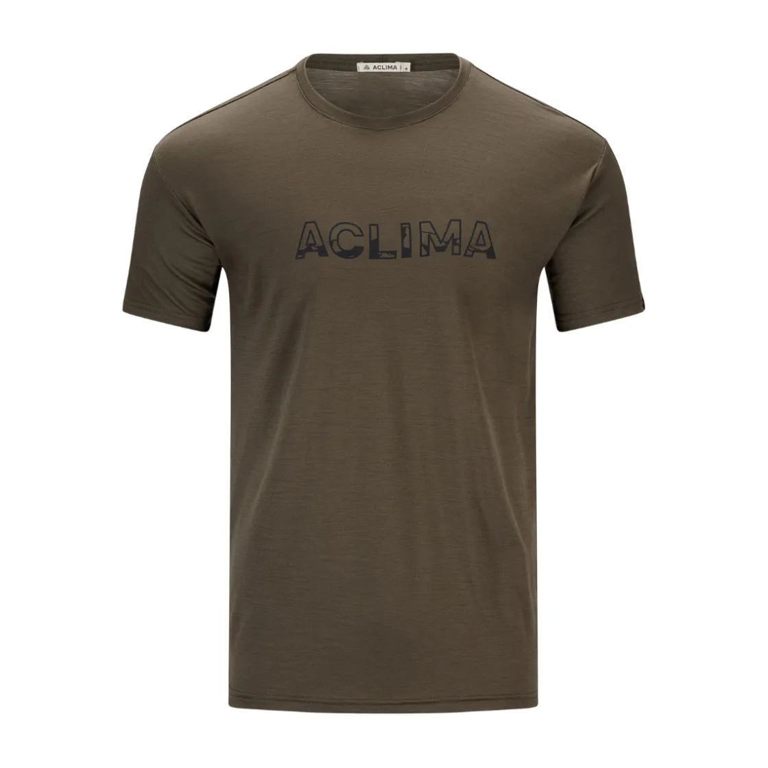 ACLIMA LightWool 140 Logo T-shirt, herre (Tarmac) Clearance
