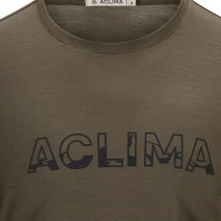 ACLIMA LightWool 140 Logo T-shirt, herre (Tarmac) Clearance