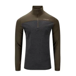 ACLIMA LightWool 180 Polo w/zip, herre (Tarmac Marengo) Online