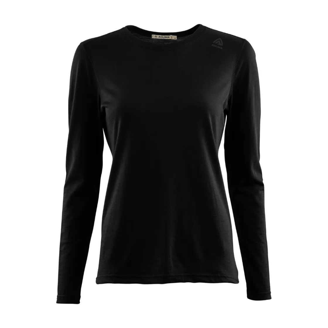 ACLIMA LightWool 140 trøje LS, dame (Jet Black) Best