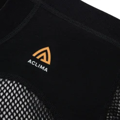ACLIMA WoolNet Crewneck netundertrøje, herre (Jet Black)