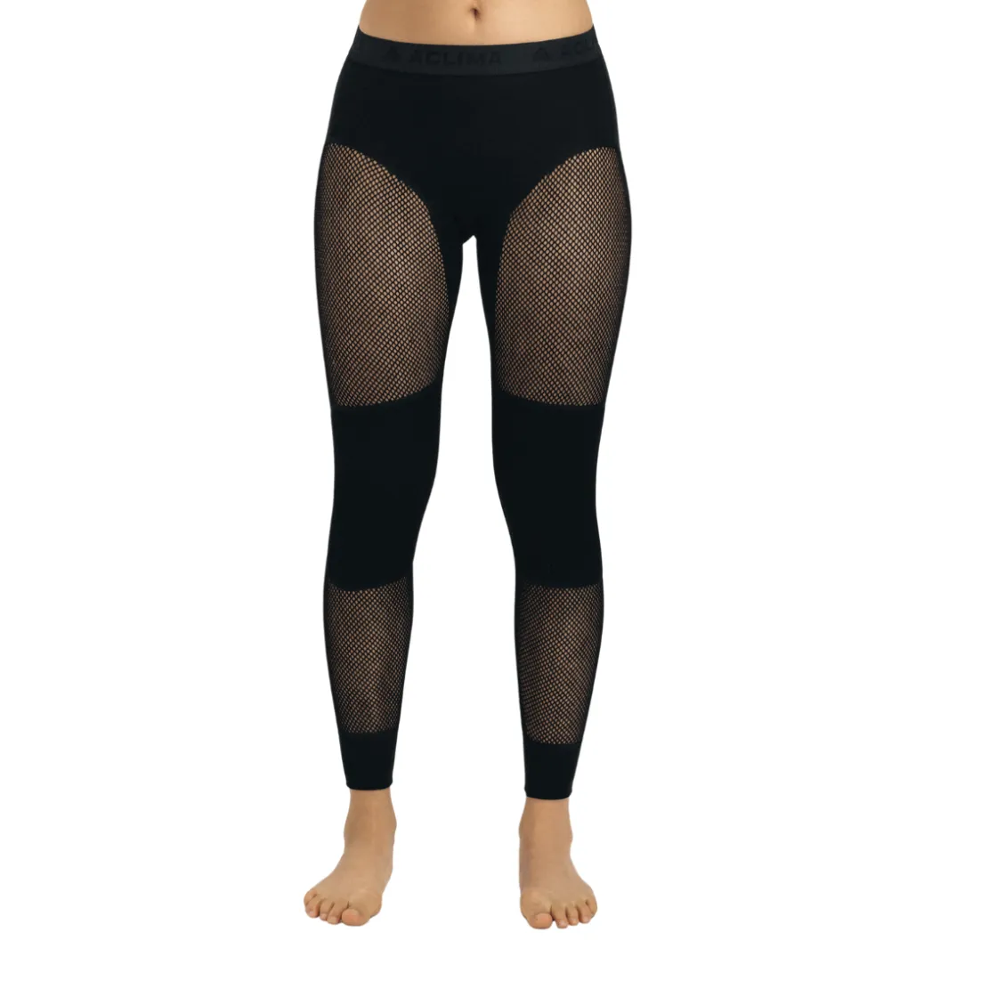 ACLIMA WoolNet Longs, dame (Jet Black) Clearance