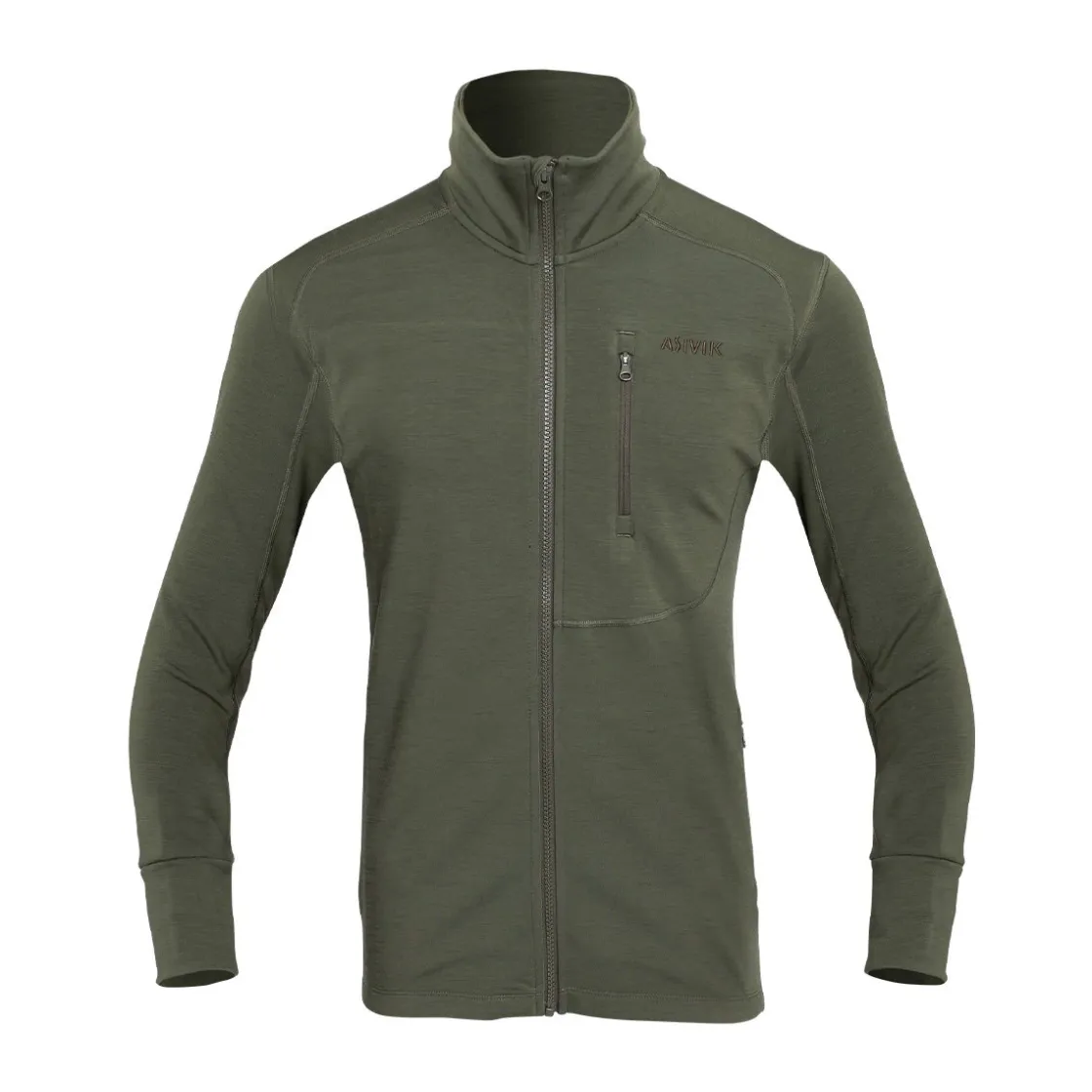 ASIVIK Adventure Mid Wool fleece, herre (Khaki) Discount