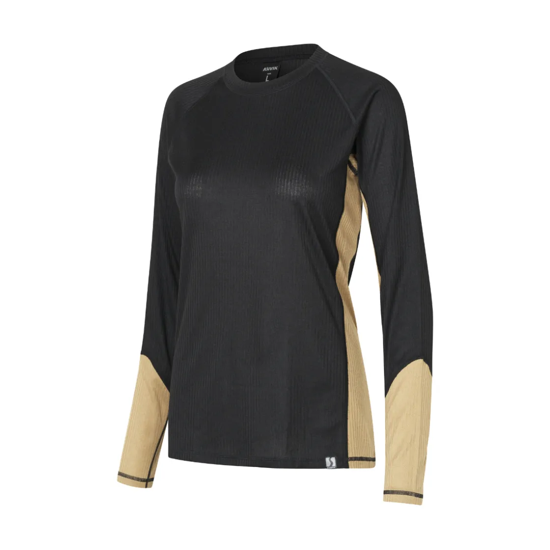 ASIVIK Baselayer Undertøj Sæt, dame (Black / Sand) Clearance