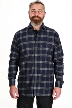 ASIVIK Blåvand LS skjorte, herre (Dark Blue) Hot