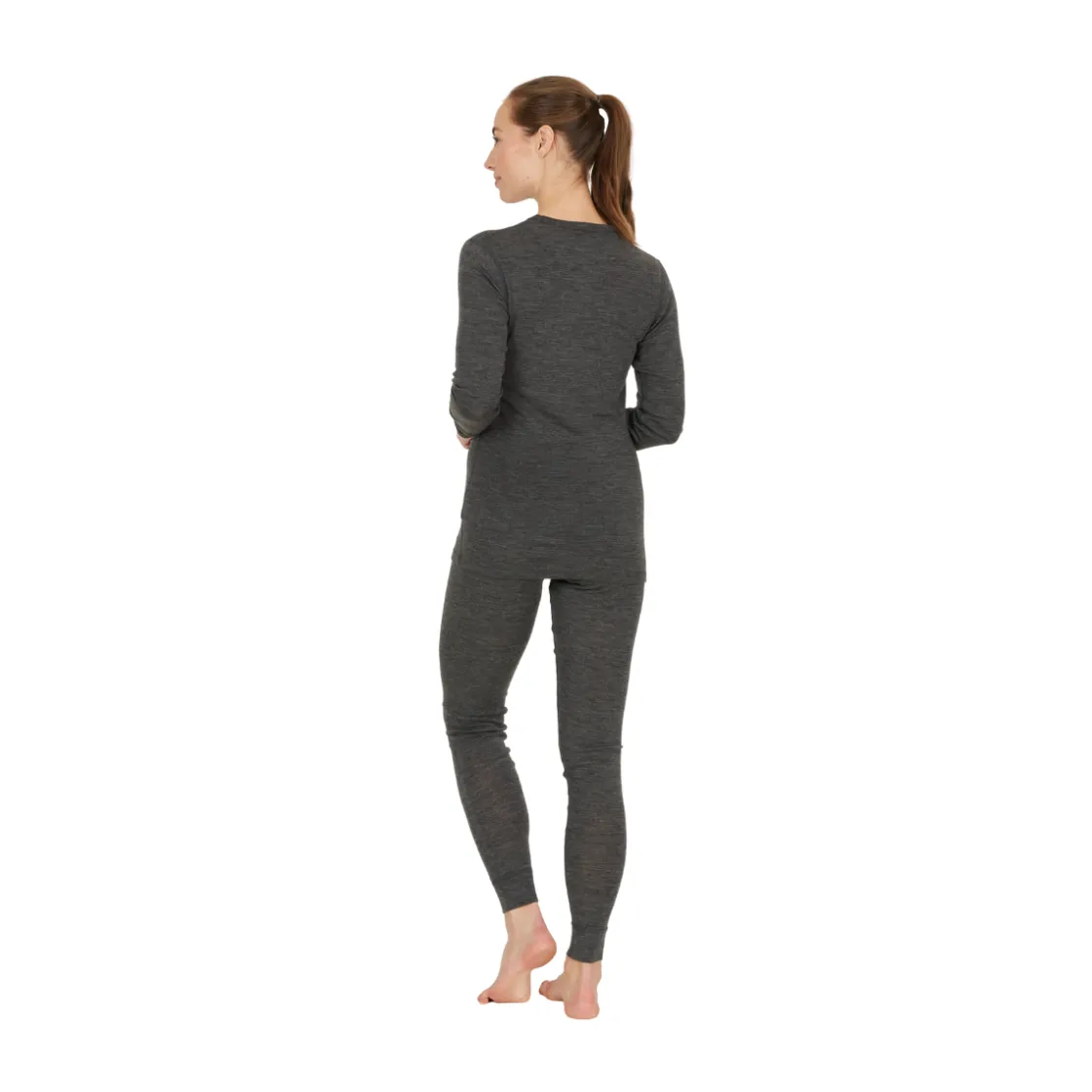 ASIVIK Hike Wool Blend Uldunderbukser, dame (Black) Best