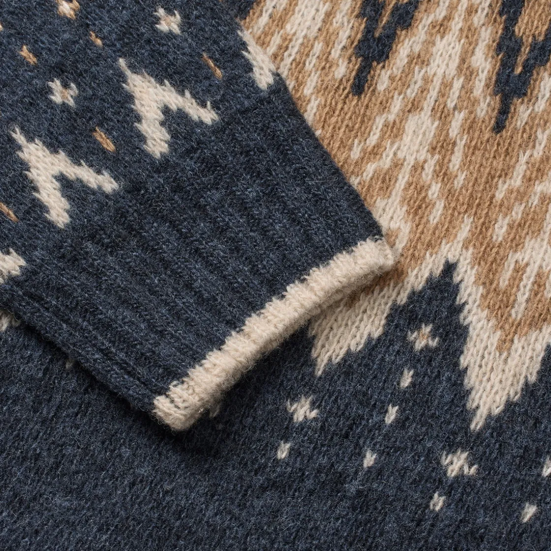ASIVIK Isefjord Sweater, dame (Navy Sand) Discount