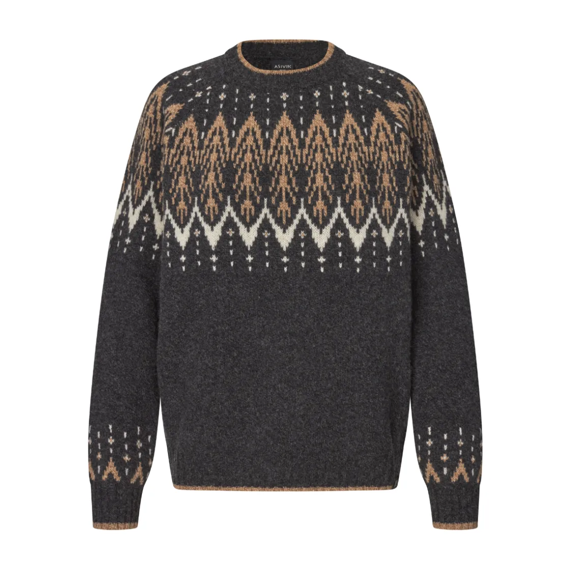 ASIVIK Isefjord Sweater, dame (Black Sand) Online