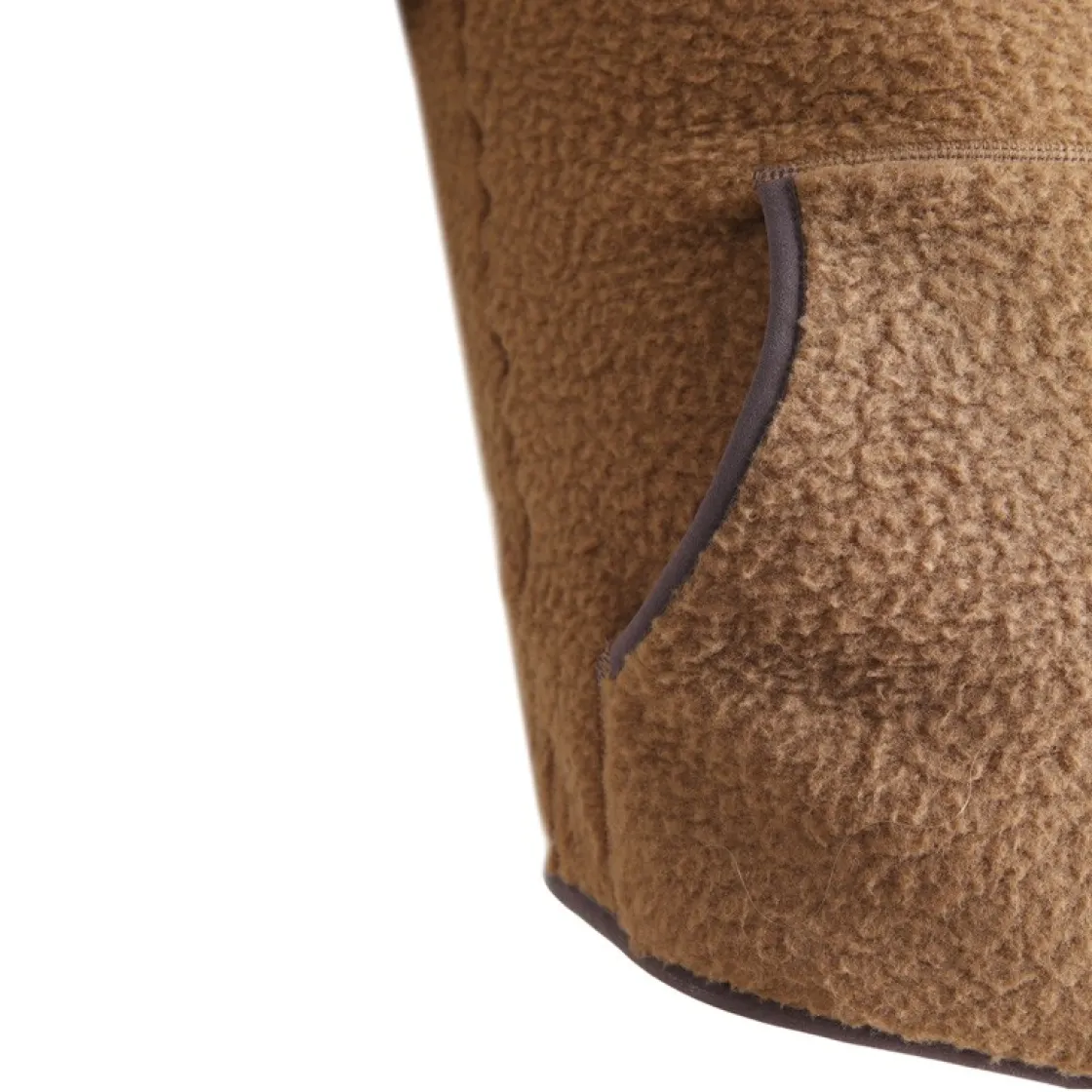 ASIVIK Teddy Fleecejakke, junior (Brown) Discount