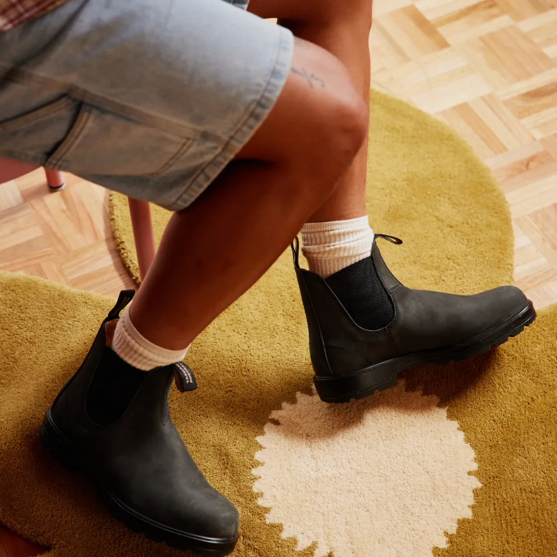 BLUNDSTONE 587 Classics Chelsea Boot (Rustic Black) Best