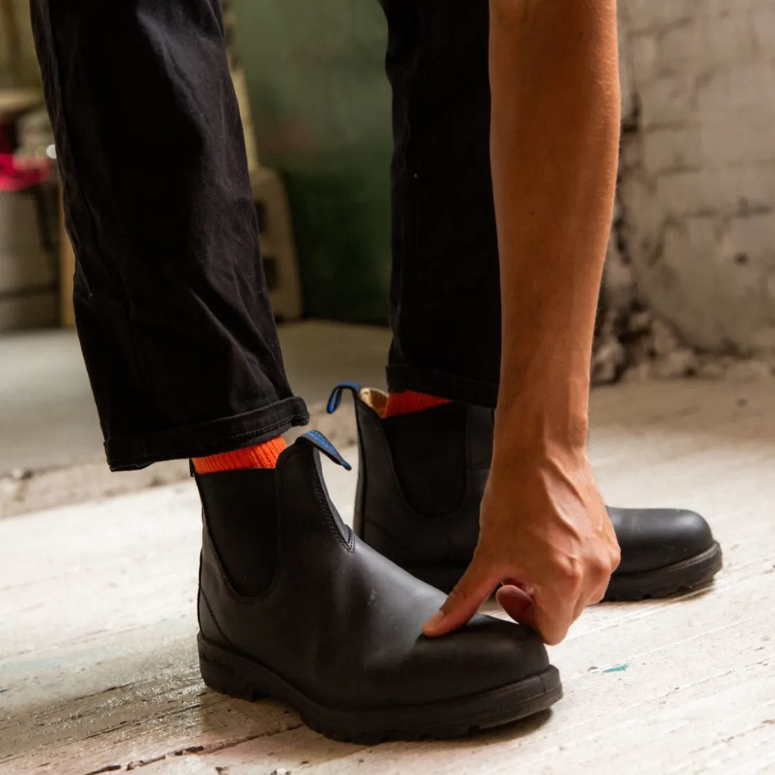 BLUNDSTONE 566 Warm & Dry Chelsea Boot (Black) Clearance