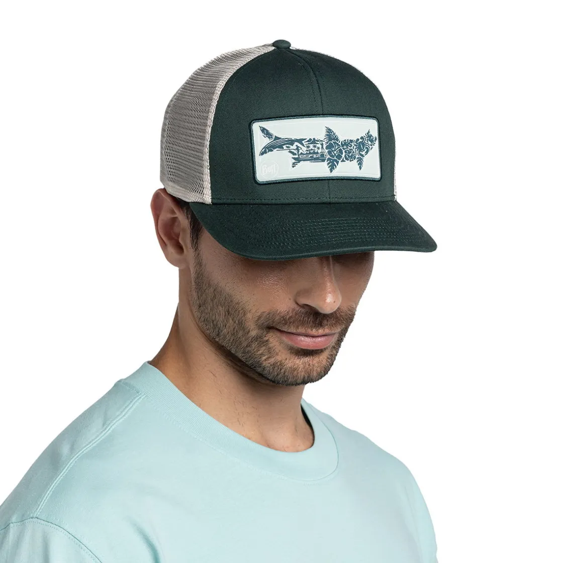 BUFF Explore Trucker Cap (Lake River Khaki) New