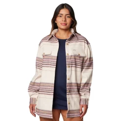 COLUMBIA Calico Basin Skjorte / jakke, dame (Chalk) Outlet