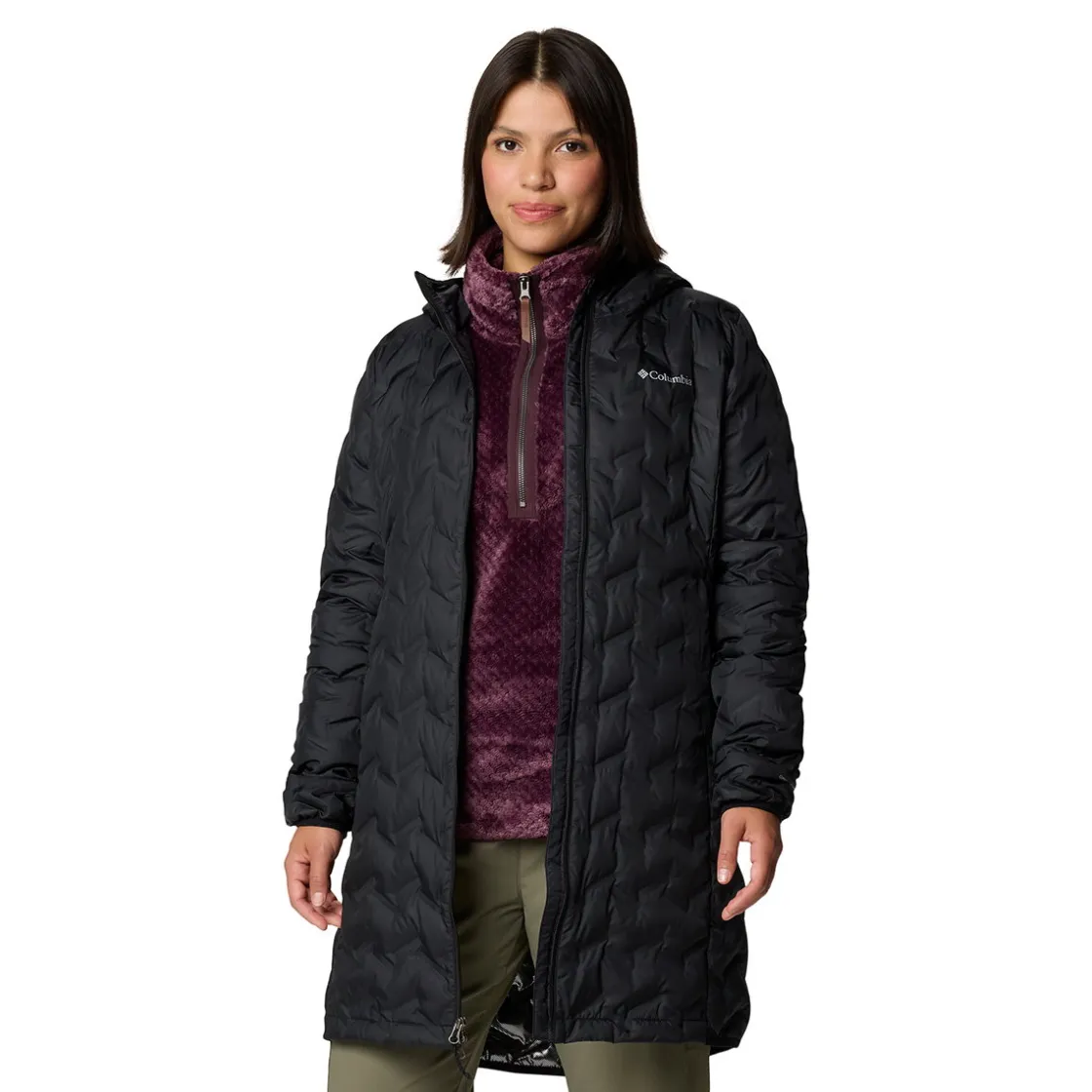 COLUMBIA Delta Ridge II Long Down dunfrakke, dame (Black) Online