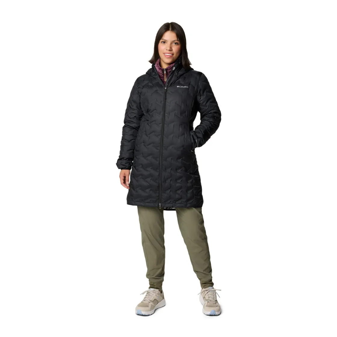 COLUMBIA Delta Ridge II Long Down dunfrakke, dame (Black) Online
