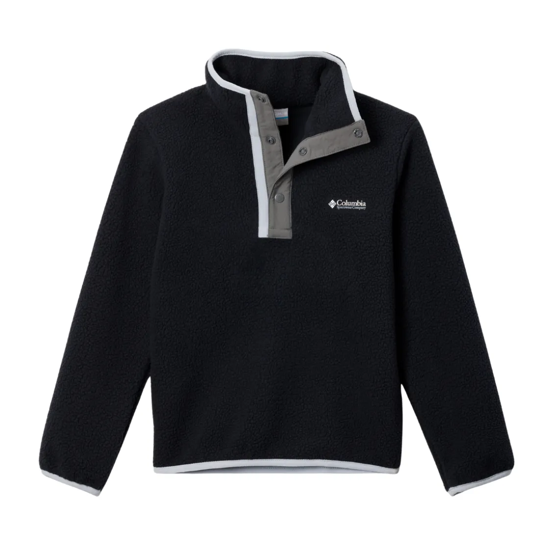 COLUMBIA Helvetia II Half Snap Fleece, Junior (Black) Sale