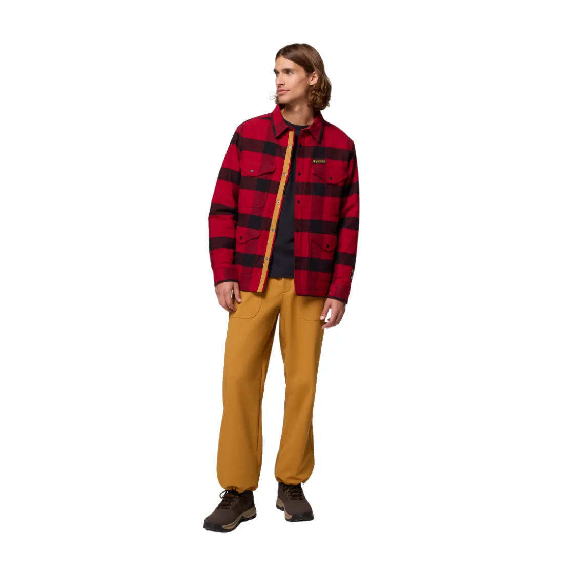 COLUMBIA High Cascades Shirt Jacket, herre (Red Dahlia) Best