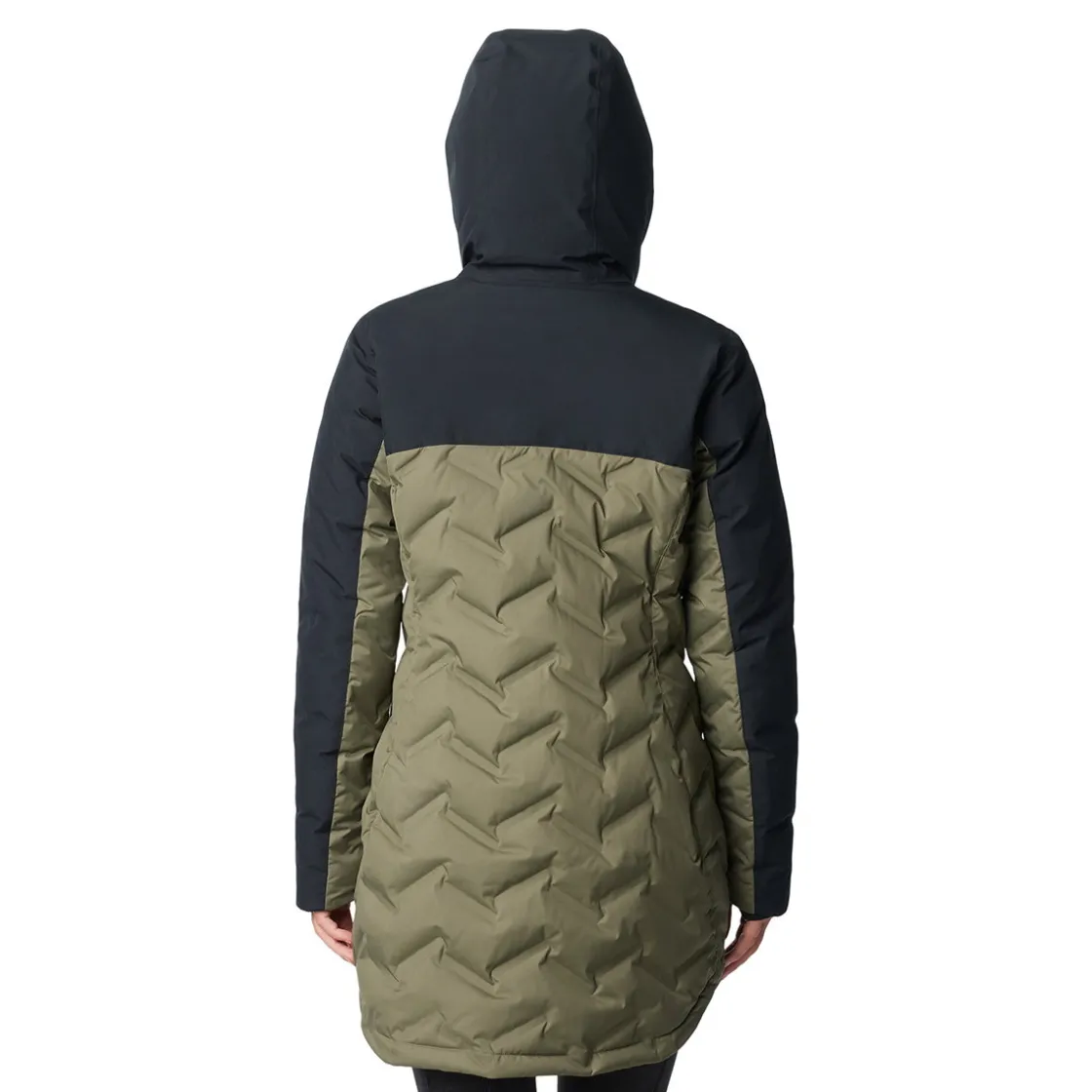 COLUMBIA Mountain Croo III Mid Down dunjakke, dame (Stone Green Black) Online