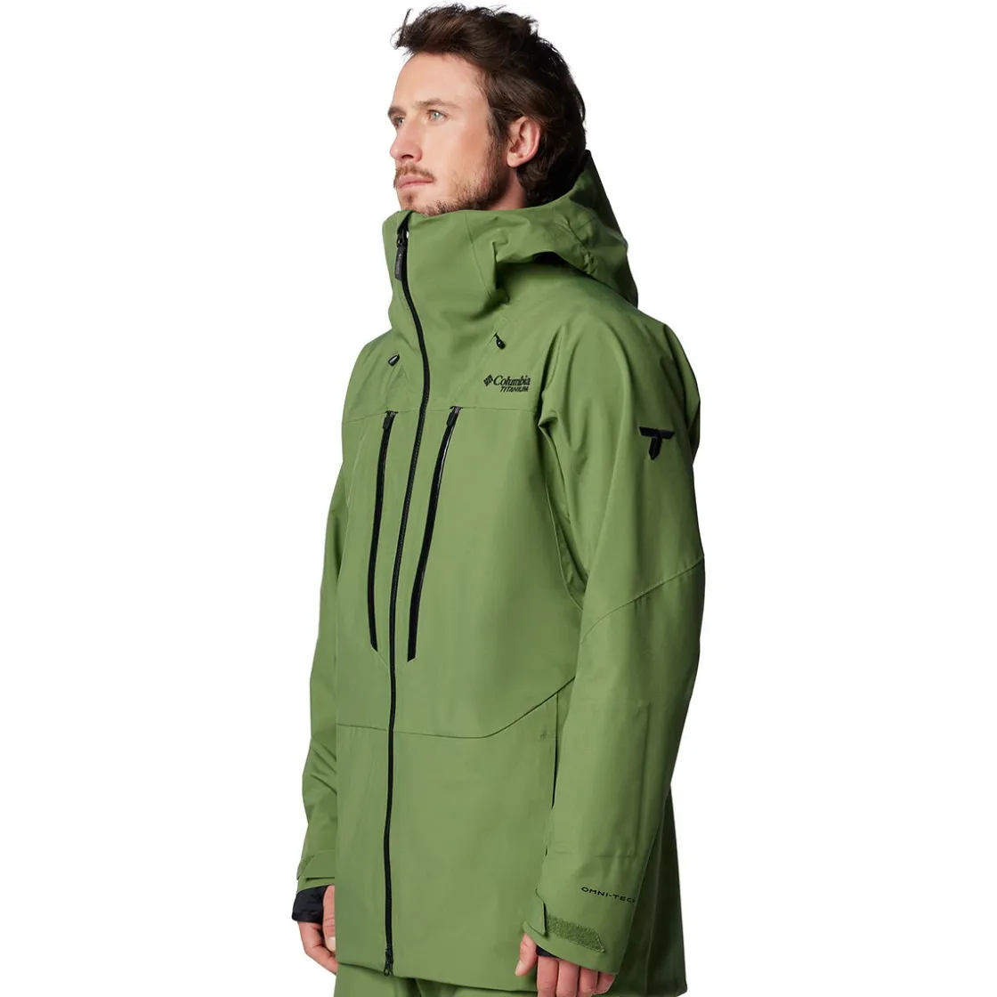COLUMBIA Platinum Peak II 3-lags skijakke, herre (Canteen) New