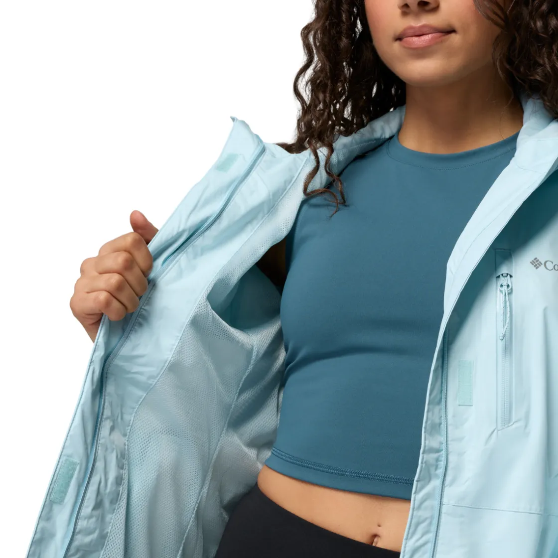 COLUMBIA Pouring Adventure regnjakke, dame (Marine Light) Online