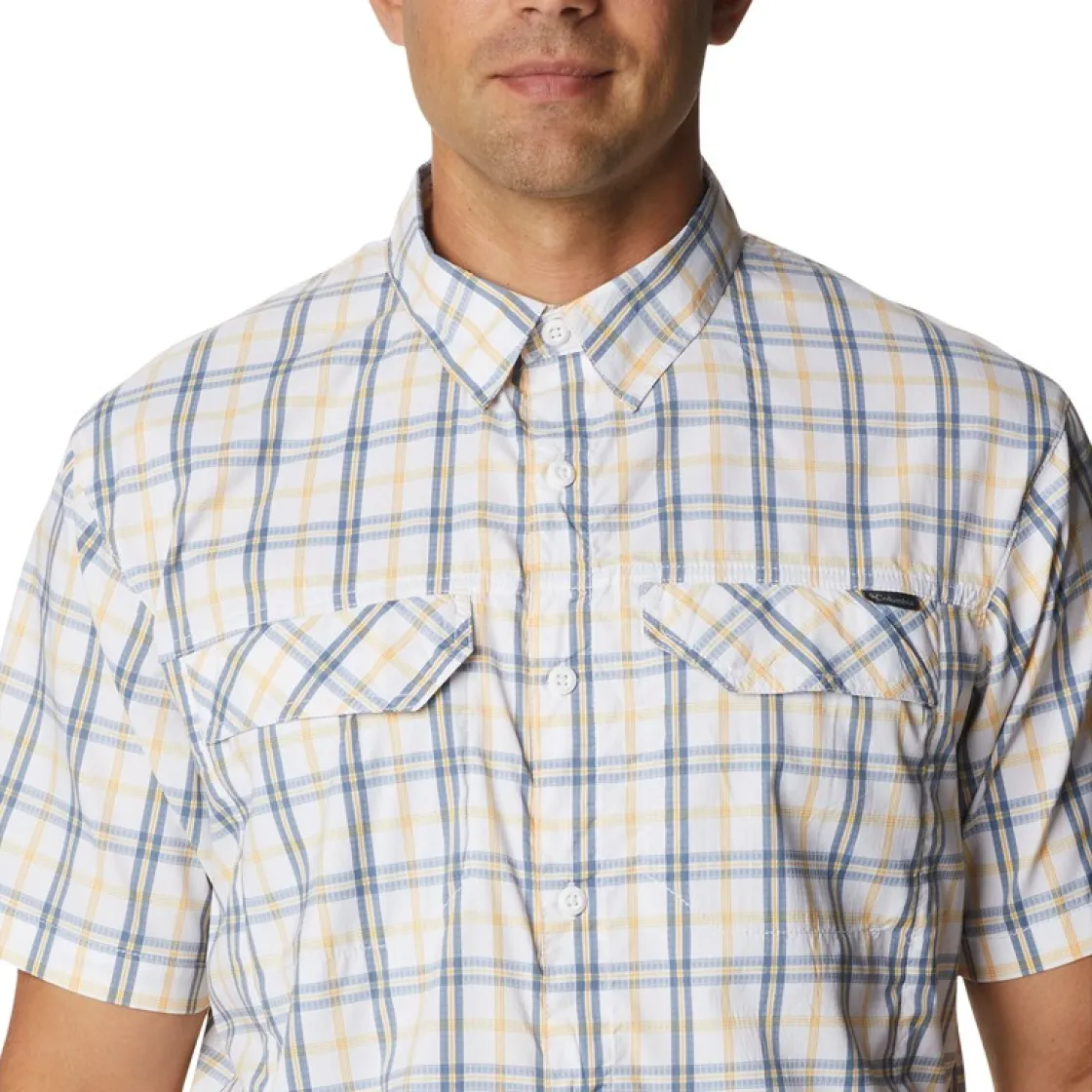 COLUMBIA Silver Ridge Lite Plaid skjorte SS, herre Clearance