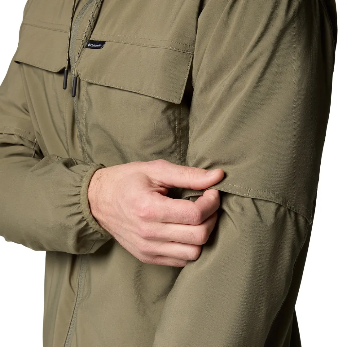 COLUMBIA Skien Valley Hooded LS Sommer- og myggejakke, herre (Stone Green) Sale