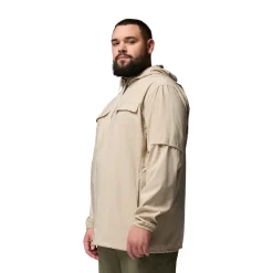 COLUMBIA Skien Valley Hooded LS Sommer- og myggejakke, herre (Acient Fossil)