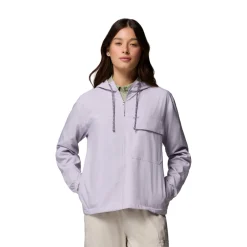 COLUMBIA Skien Valley Hooded LS Sommer- og myggejakke, dame (Lavender) New