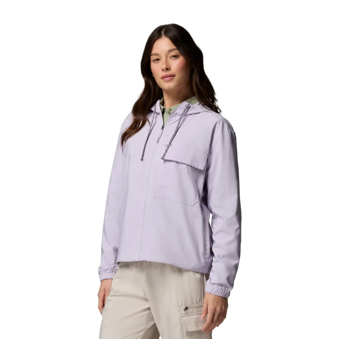 COLUMBIA Skien Valley Hooded LS Sommer- og myggejakke, dame (Lavender) New