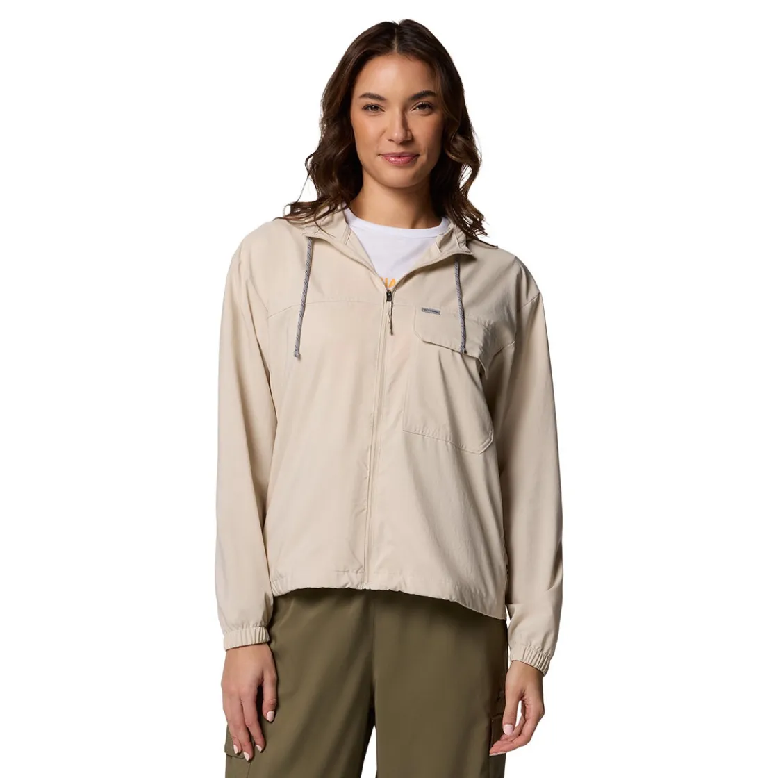 COLUMBIA Skien Valley Hooded LS Sommer- og myggejakke, dame (Dark Stone) Clearance