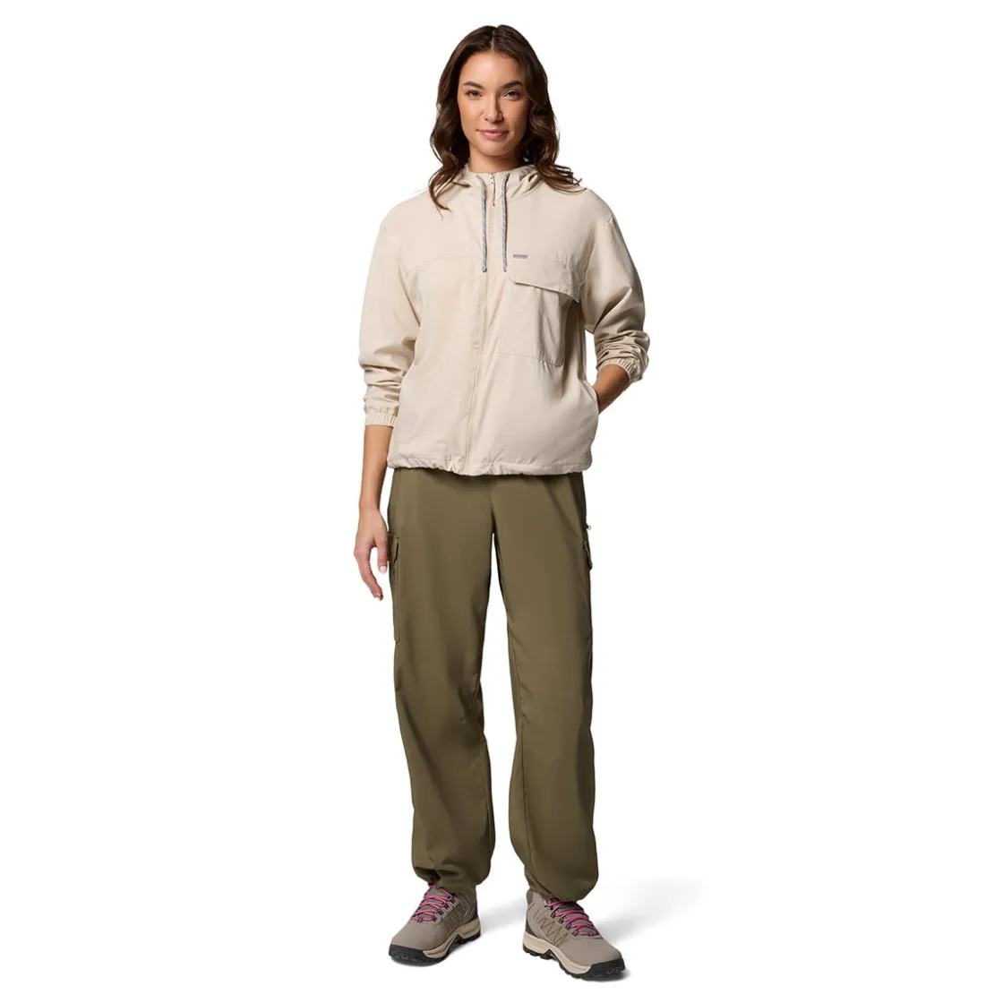 COLUMBIA Skien Valley Hooded LS Sommer- og myggejakke, dame (Dark Stone) Clearance