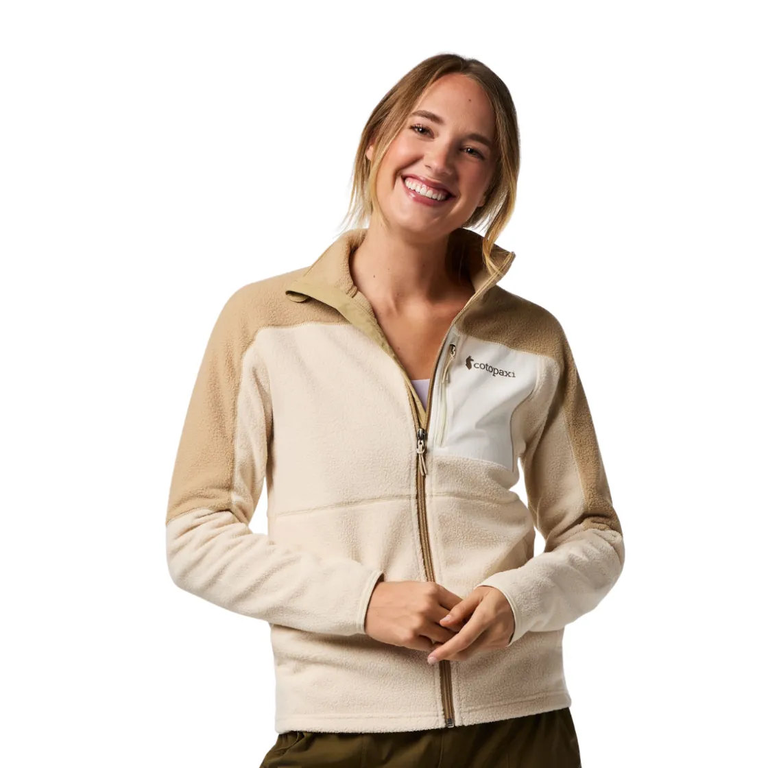 COTOPAXI Abrazo FZ Fleece, dame (Khaki Cream) Clearance