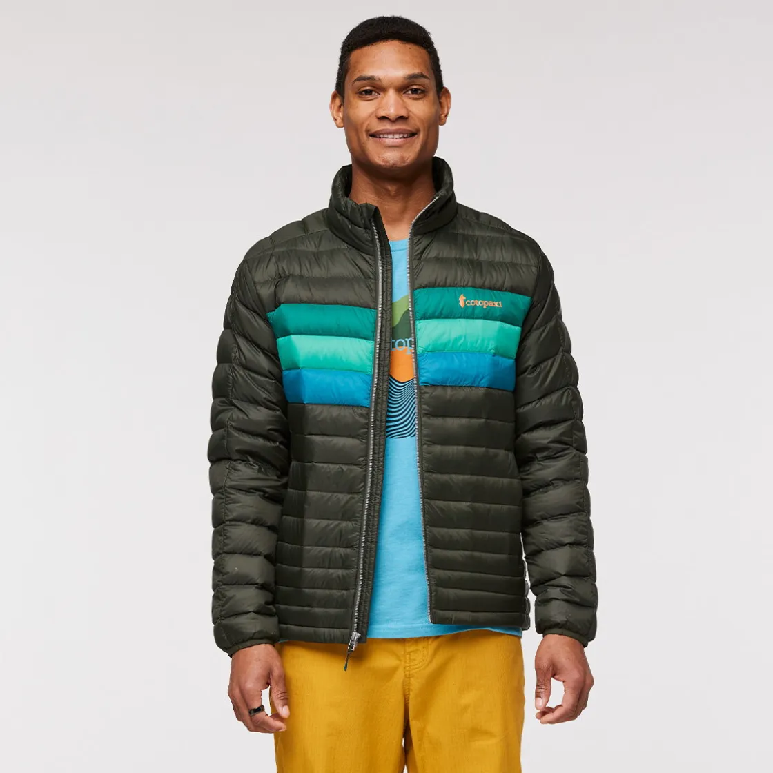 COTOPAXI Fuego Down dunjakke, herre (Woods Stripes) Best