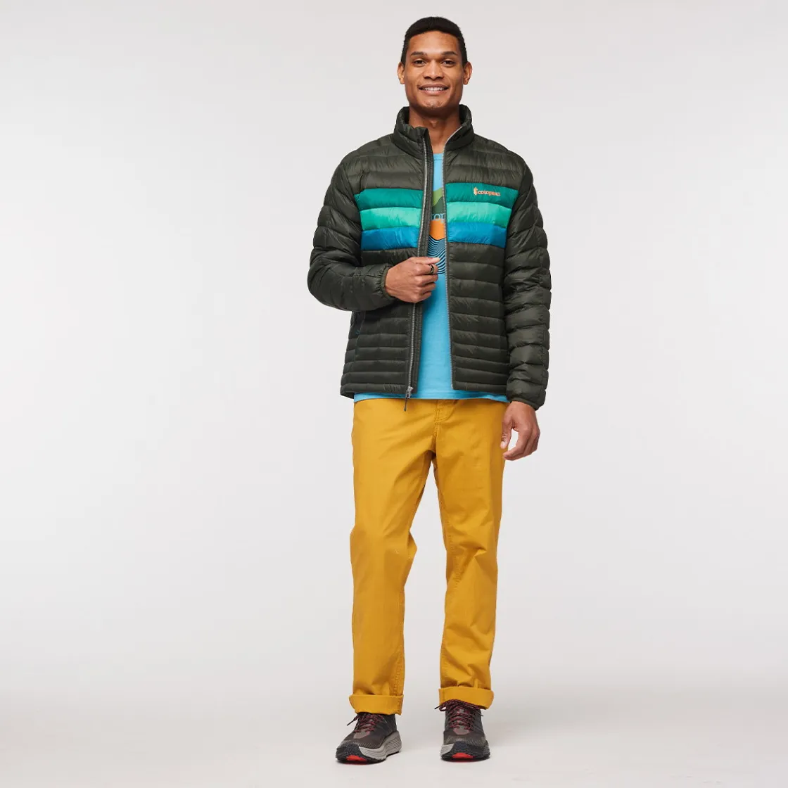 COTOPAXI Fuego Down dunjakke, herre (Woods Stripes) Best