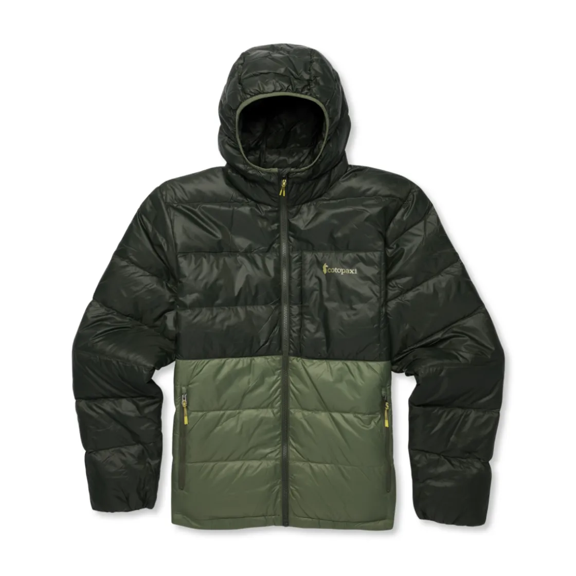 COTOPAXI Fuego Max Down Hooded Dunjakke, herre (Woods and Fatigue)
