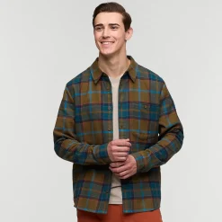 COTOPAXI Quedo Flannel skjorte, herre (Live Oak Plaid)