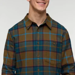 COTOPAXI Quedo Flannel skjorte, herre (Live Oak Plaid)