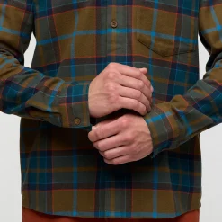 COTOPAXI Quedo Flannel skjorte, herre (Live Oak Plaid)