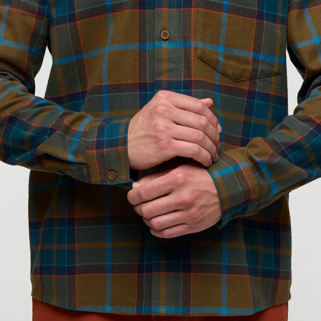 COTOPAXI Quedo Flannel skjorte, herre (Live Oak Plaid)