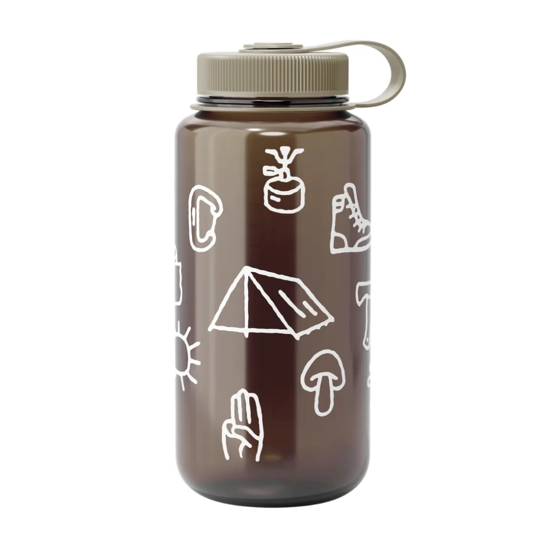 DET DANSKE SPEJDERKO DDS x Nalgene Wide Mouth Sustain drikkedunk 1,0 L (Mocha) Online