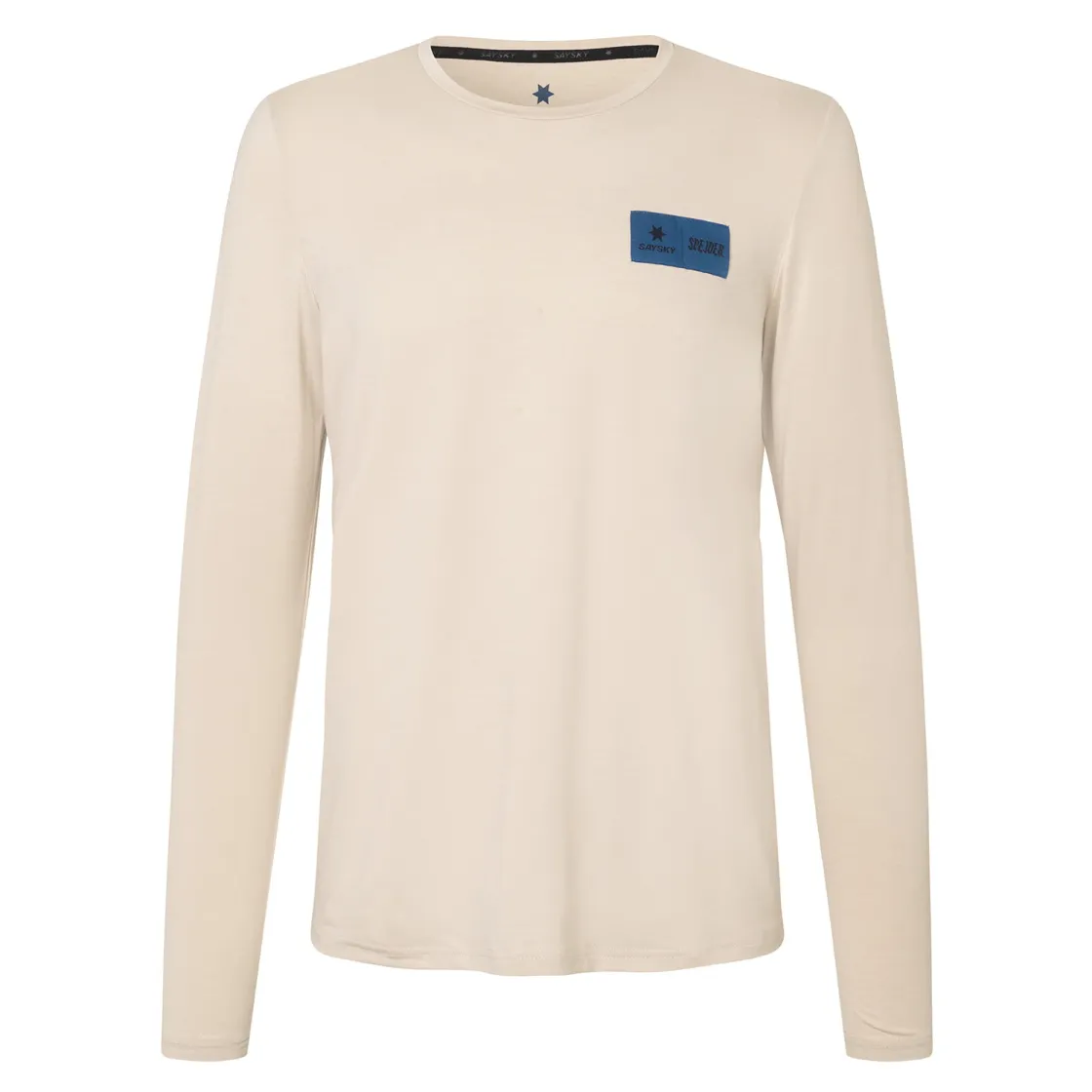 DET DANSKE SPEJDERKO DDS x Saysky Pace Long Sleeve løbetrøje (Beige Melange)