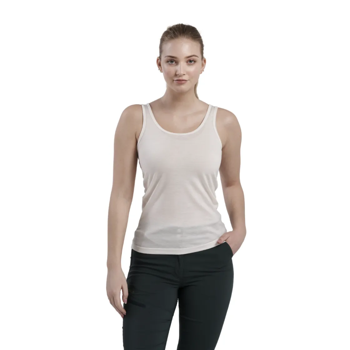 DEVOLD Breeze Merino 150 Tank / Singlet, dame (White) Clearance