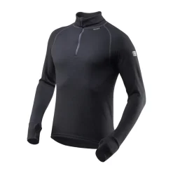 DEVOLD Expedition Merino 235 Zip Neck trøje, herre (Black) Best