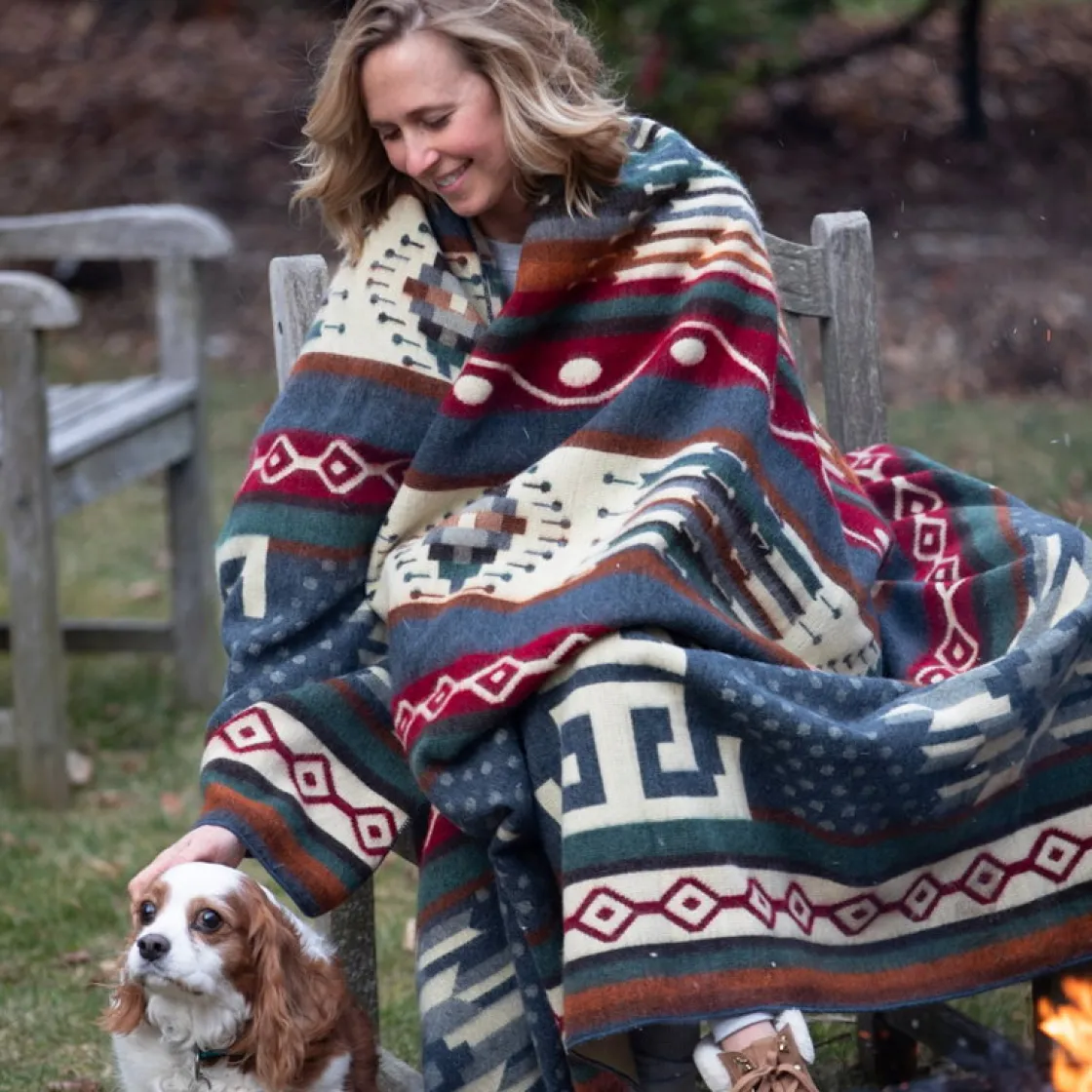 ECUADANE Mountain Plaid, Sumaco Wave