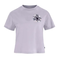 FJÄLLRÄVEN Fjällräven Fjällblomster Logo T-shirt, dame (Lavender Mist) New