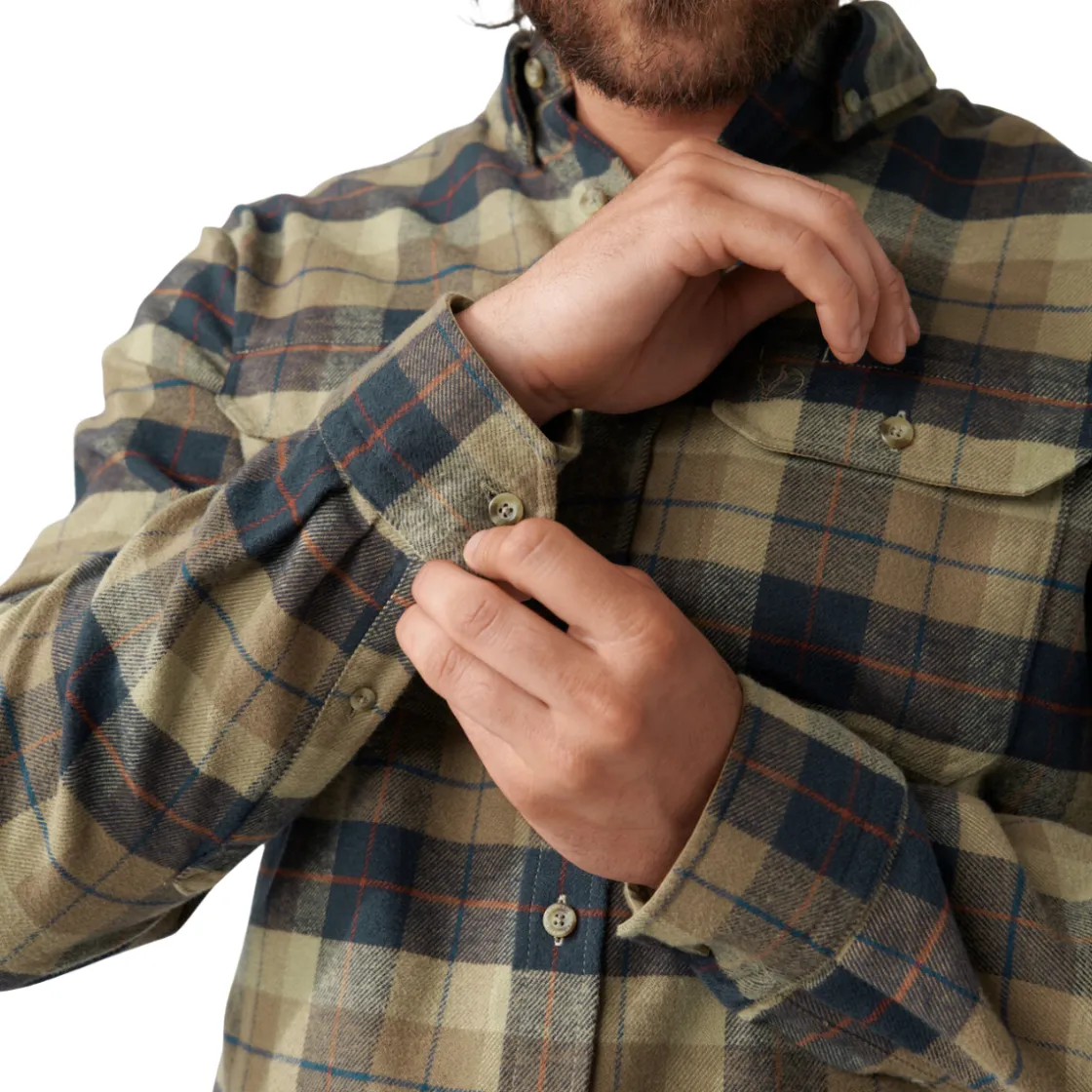 FJÄLLRÄVEN Fjällräven Singi Heavy Flannel Skjorte, herre (Dark Sand) New