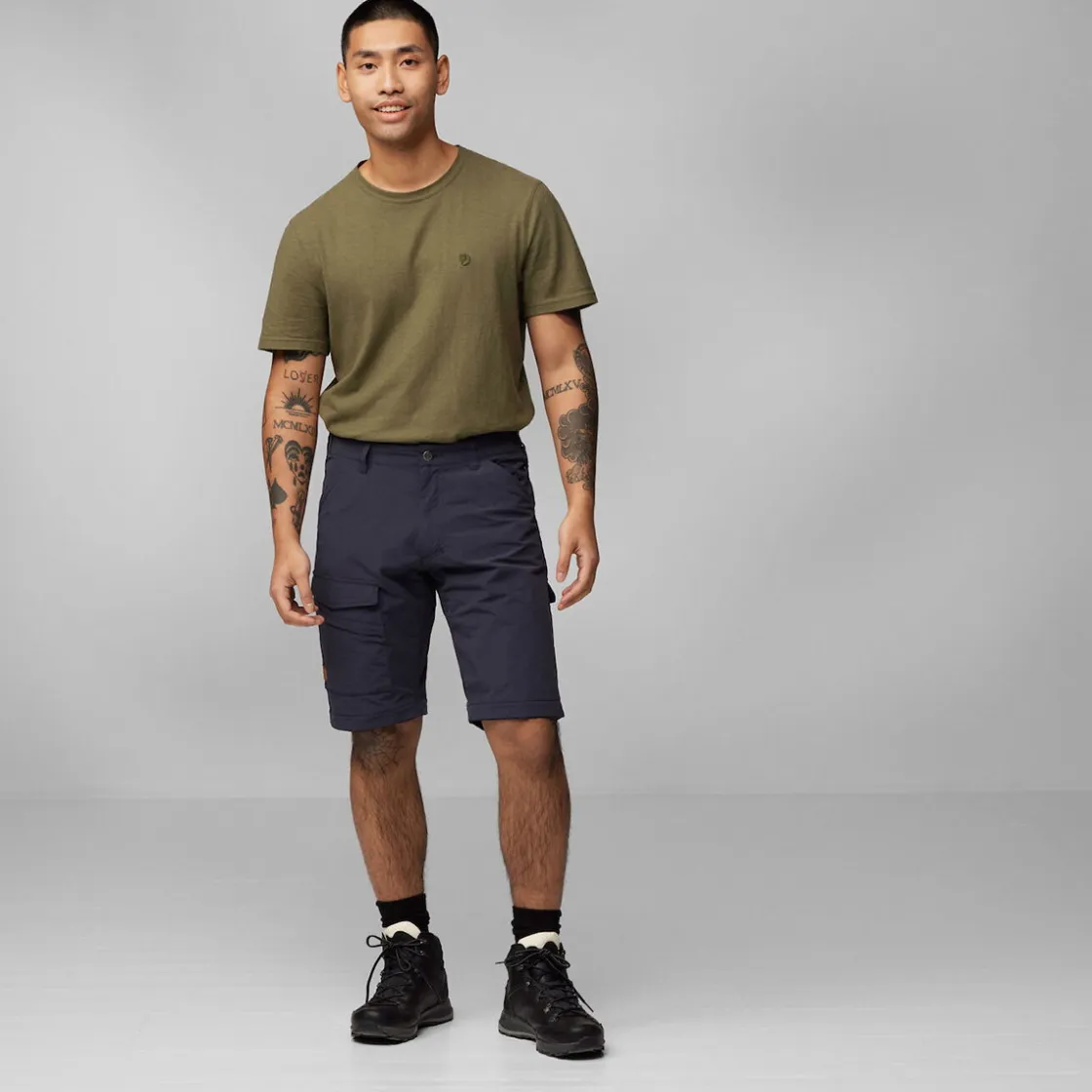 FJÄLLRÄVEN Fjällräven Travellers MT Zip-Off Bukser, herre (Dark Navy) Best