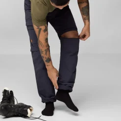 FJÄLLRÄVEN Fjällräven Travellers MT Zip-Off Bukser, herre (Dark Navy) Best