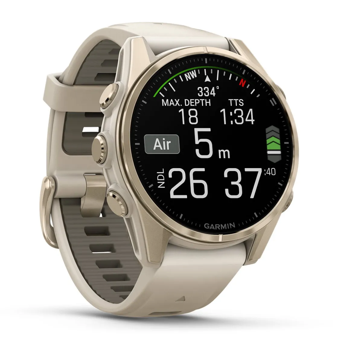 GARMIN Fenix 8 AMOLED Sapphire, 43 mm (Soft Gold) Hot